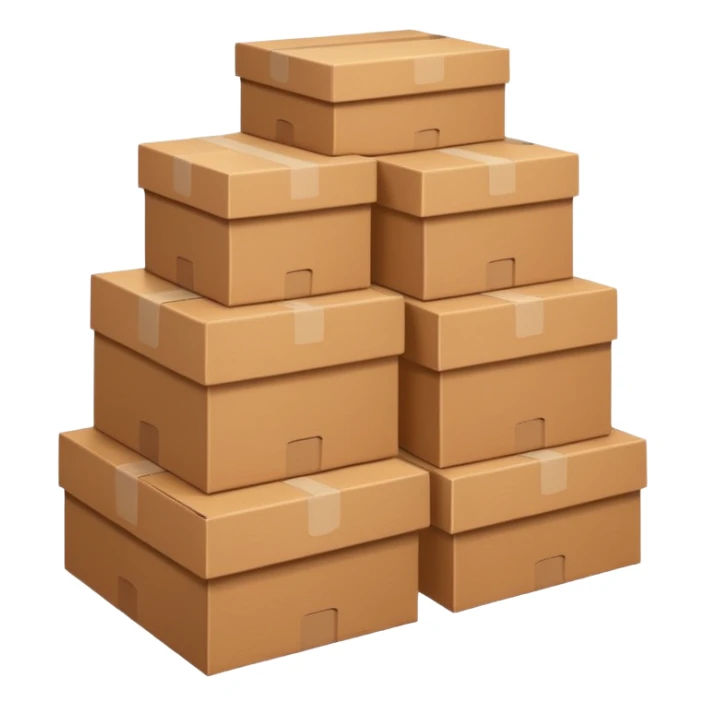 create a realistic emoji showing logistics sticker