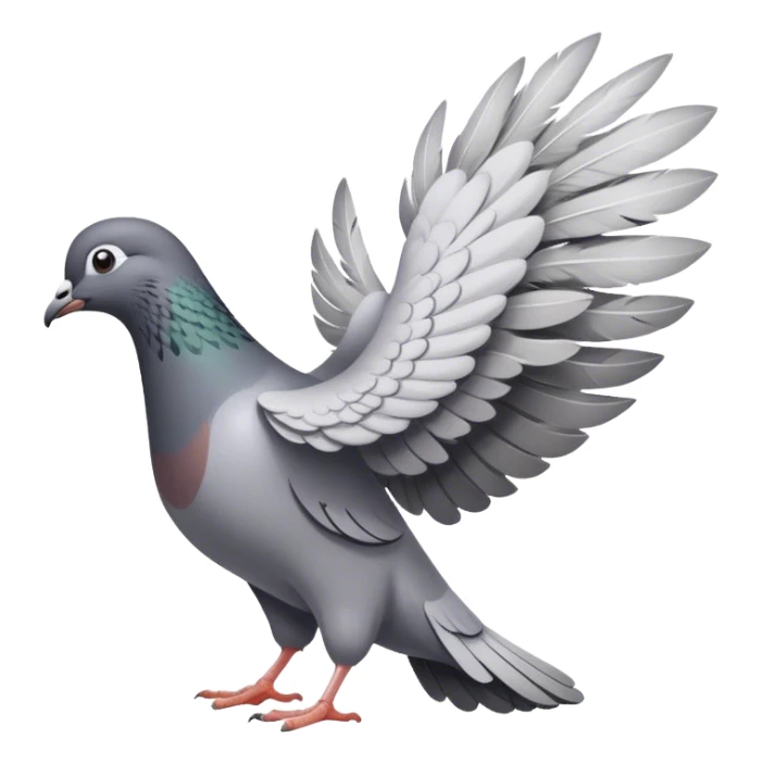 pigeon farting sticker
