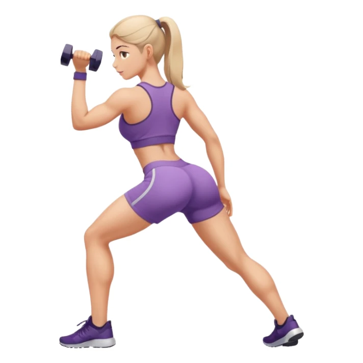 girl working out glutes  sticker
