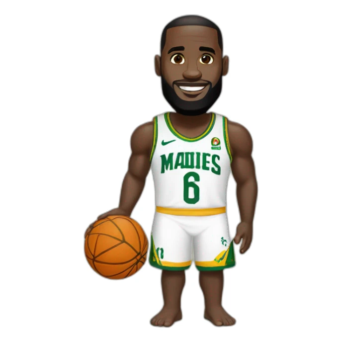 LeBron James avec le maillot Cameroun sticker
