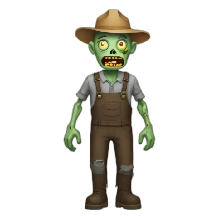 Farming Zombie sticker