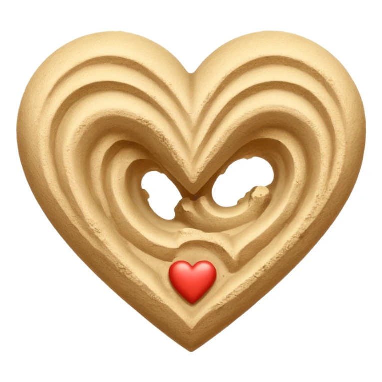 beach themed heart sticker