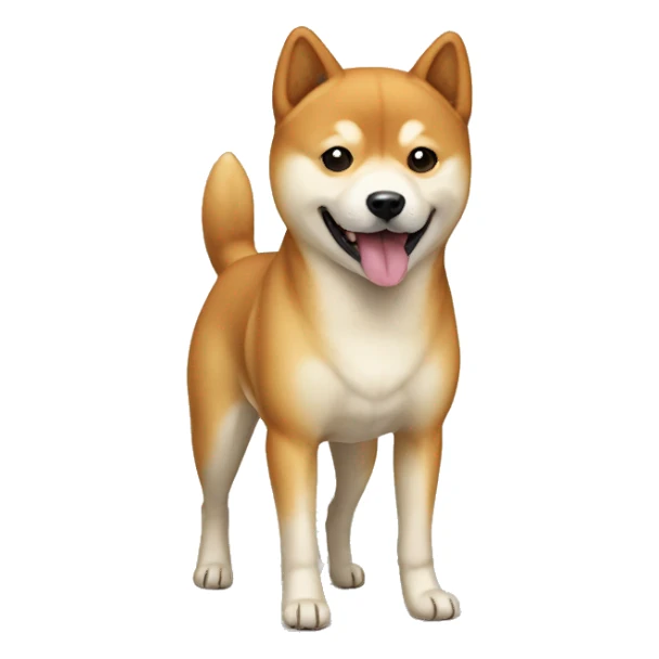 Beige dog Shiba Inu sticker