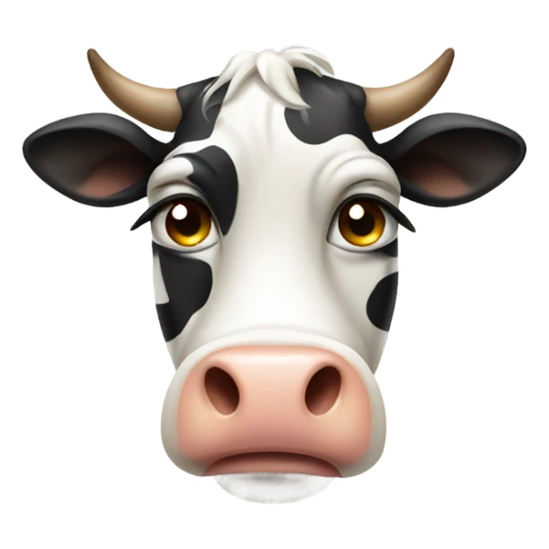 crying cow  sticker