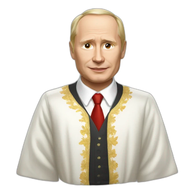 Vladimir Poutine en robe sticker