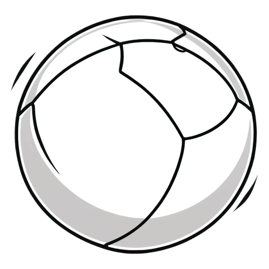 kickball in motion sticker