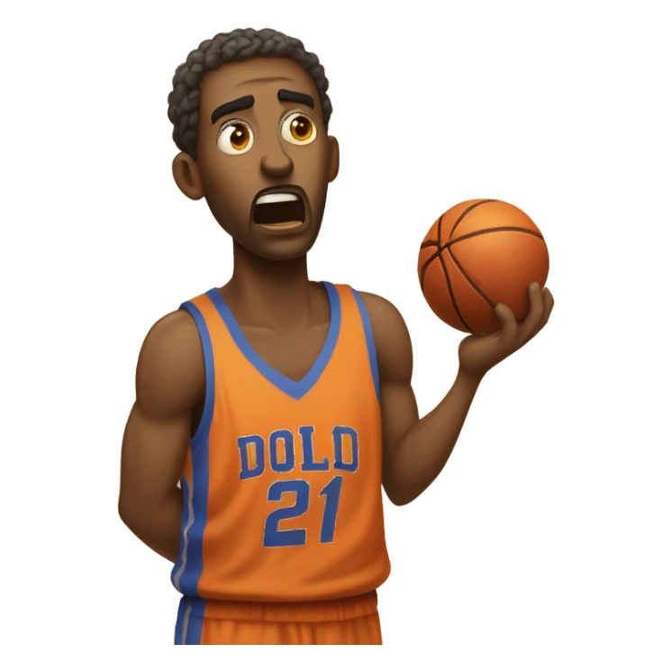 Dizzy basketball player  sticker