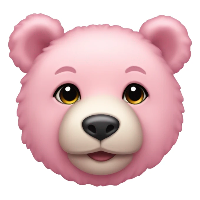 pastel pink teddy bear sticker