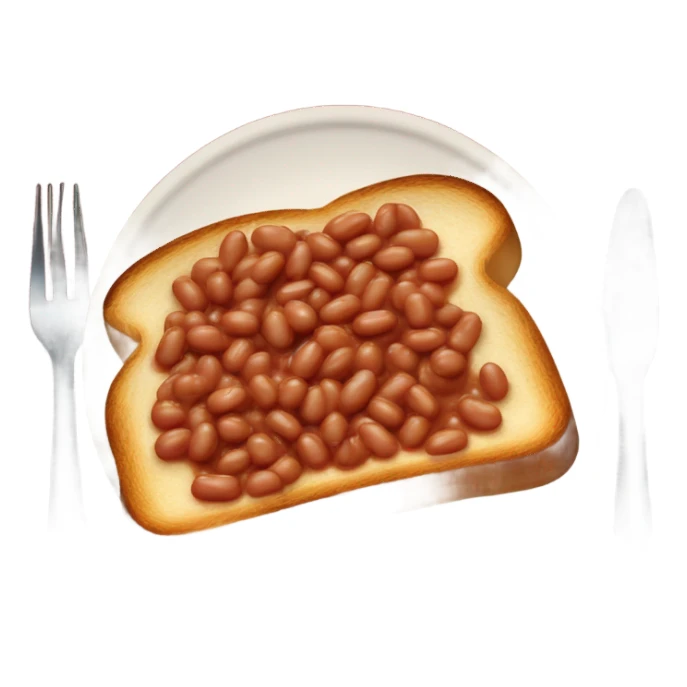 beans on toast sticker