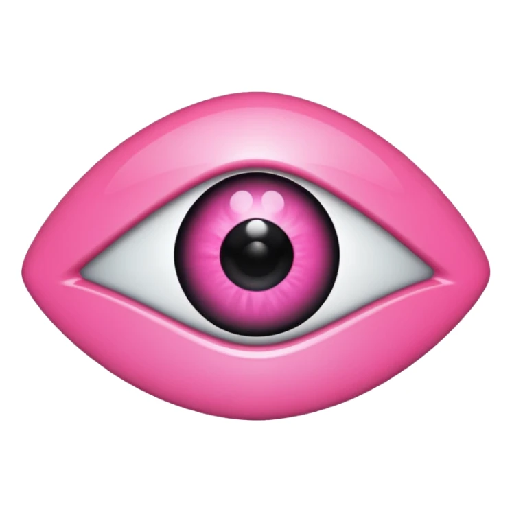 pink evil eye emoji sticker