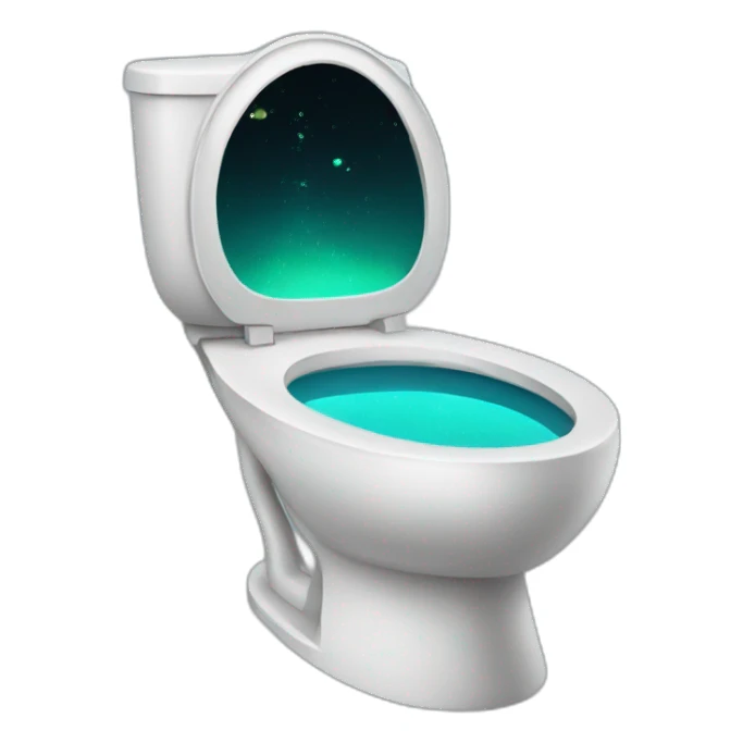 Alien toilet sticker