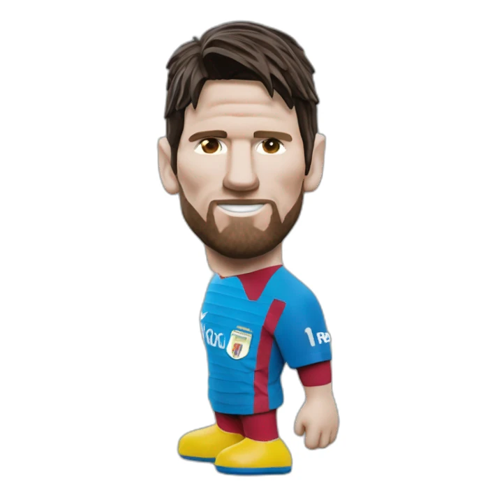 polyurethane foam as lionel messi sticker