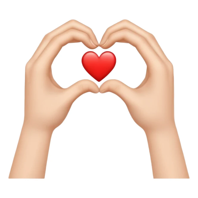 kalp yapan eller sticker