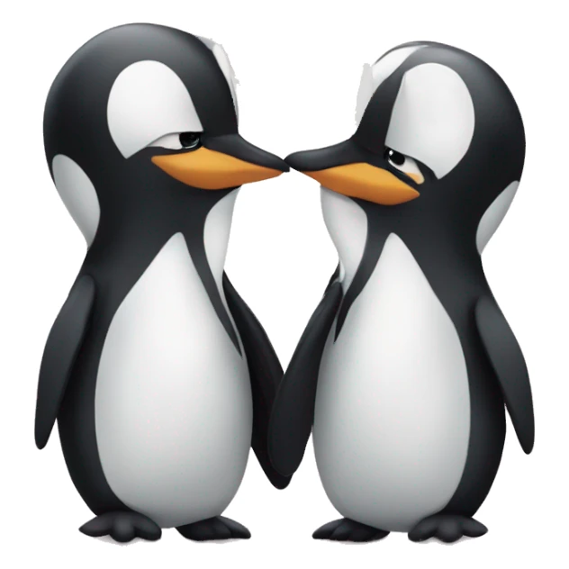 penguins in love sticker