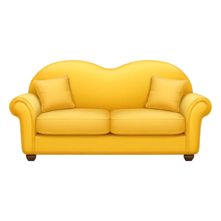 yellow basic sofa
 sticker