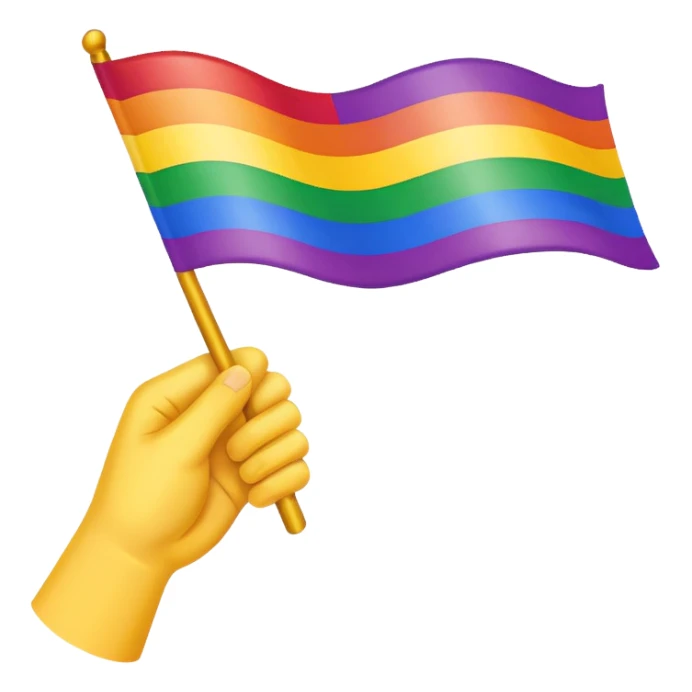 LGBTQ+ flag sticker