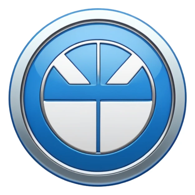 Bmw symbol real without double layer  sticker