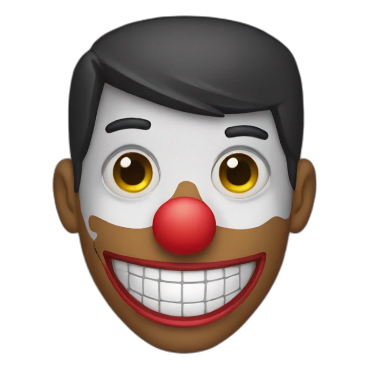 Will smith wearing clown mask sticker