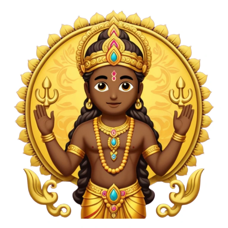 Create god murugan om style  sticker