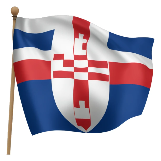 flag of Split Croatia sticker