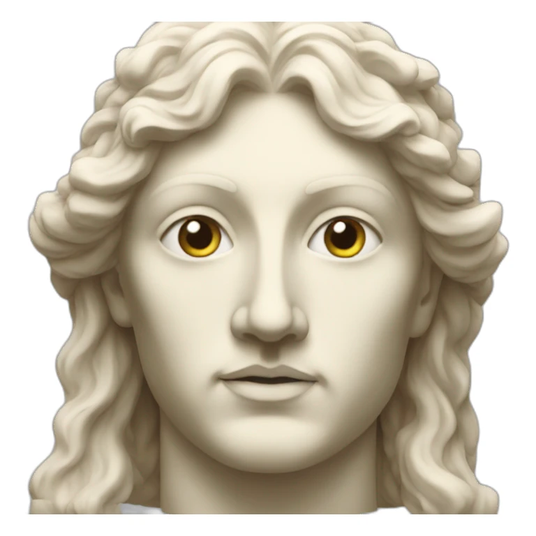 Renaissance Statue face sticker