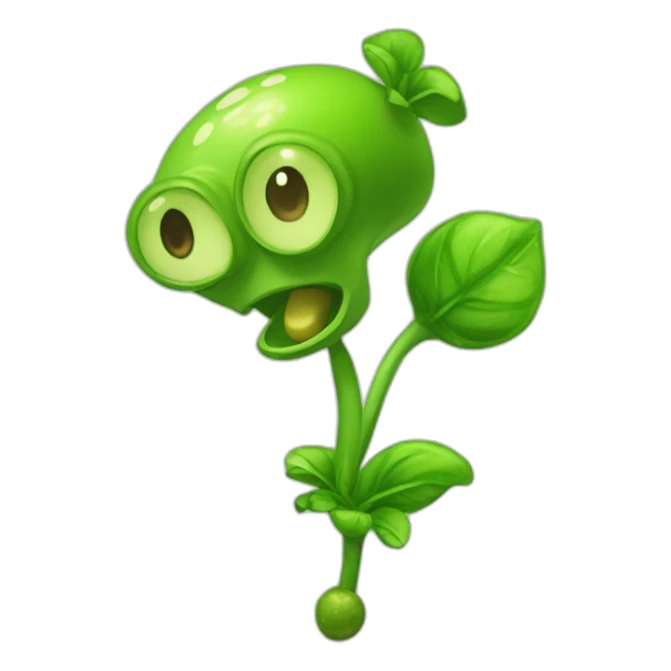 Peashooter from Plants vs Zombies sticker