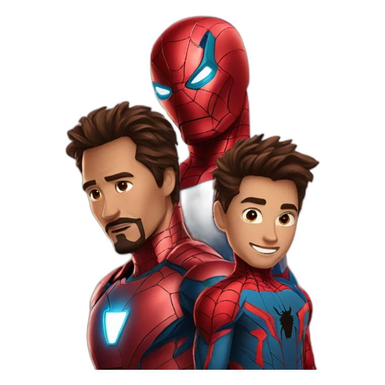 Iron man and spider man sticker