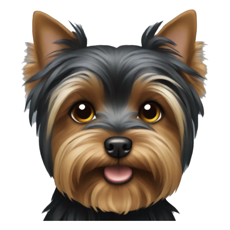 Black Yorkshire Terrier sticker