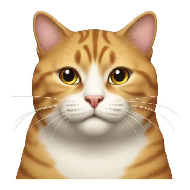 big fat cat  sticker