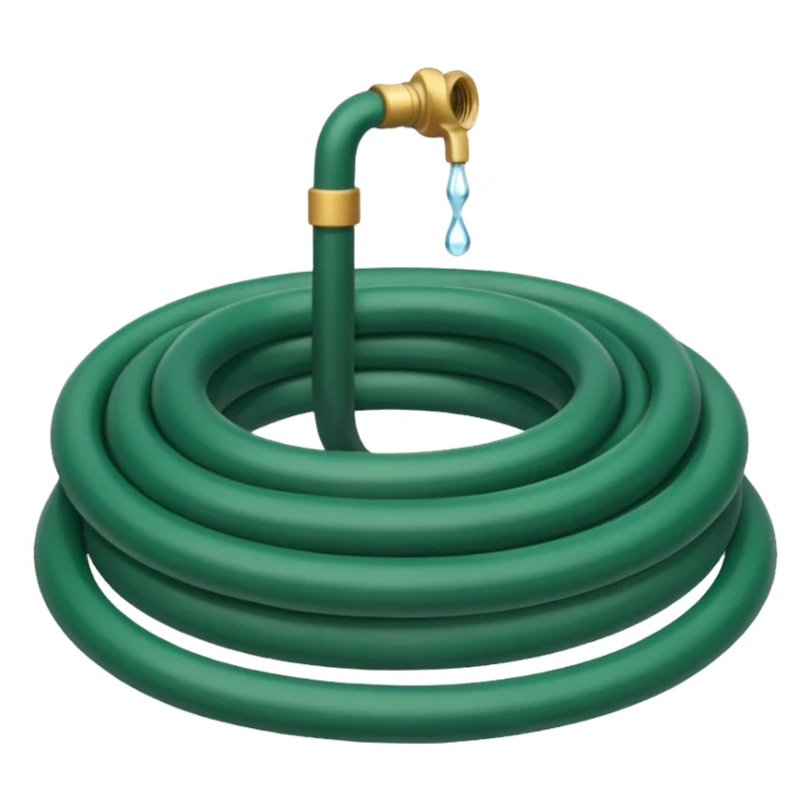 water hose dark green  sticker