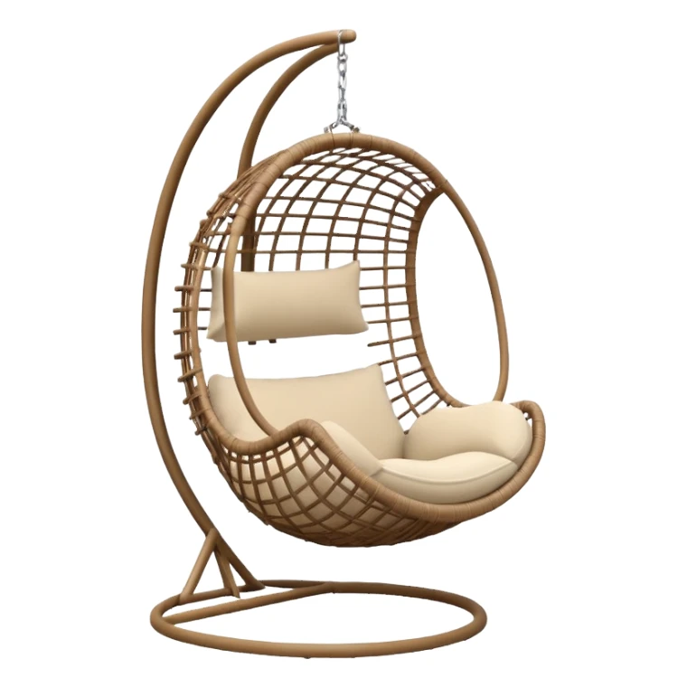 modern hanging chair sticker