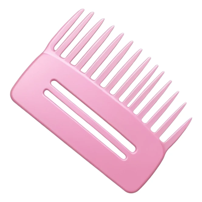 pastel pink comb sticker