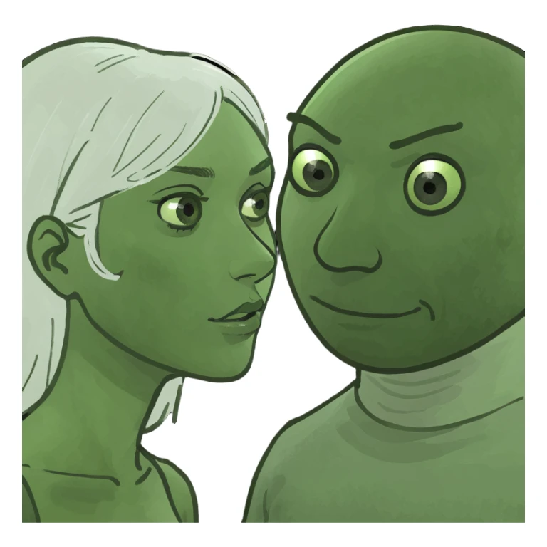 girl having the hots for a guy sticker