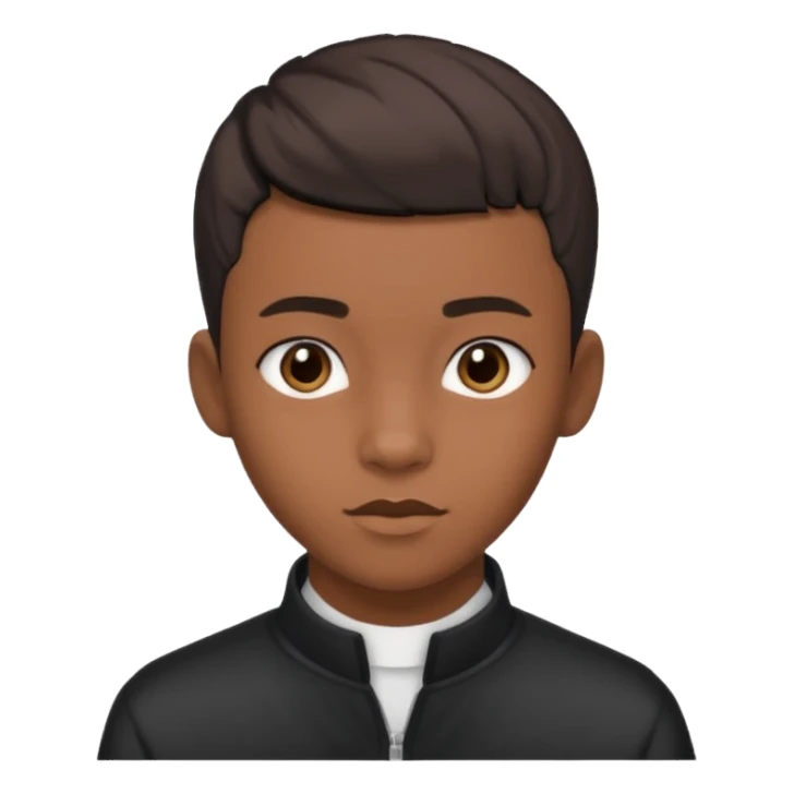 Black seventeen with a taper haircut sticker