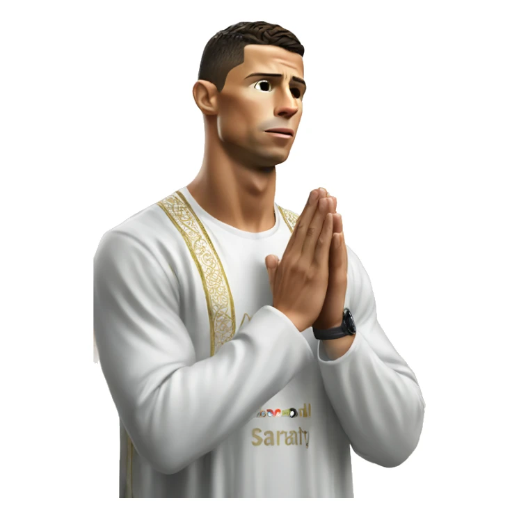 Cristiano ronaldo praying salaat sticker