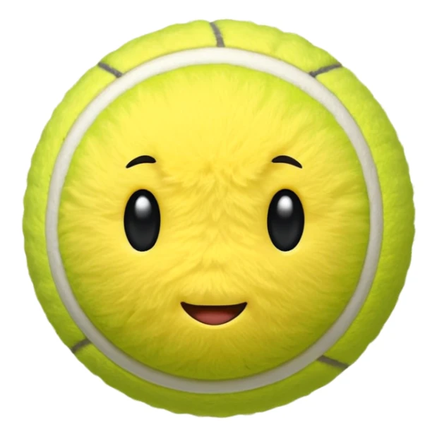Tennis ball sticker