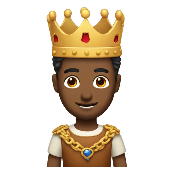 Dos amigos con una corona de rey sticker