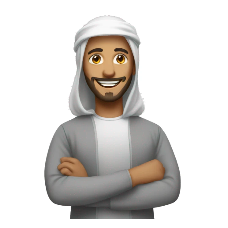 Very happy muslim sticker