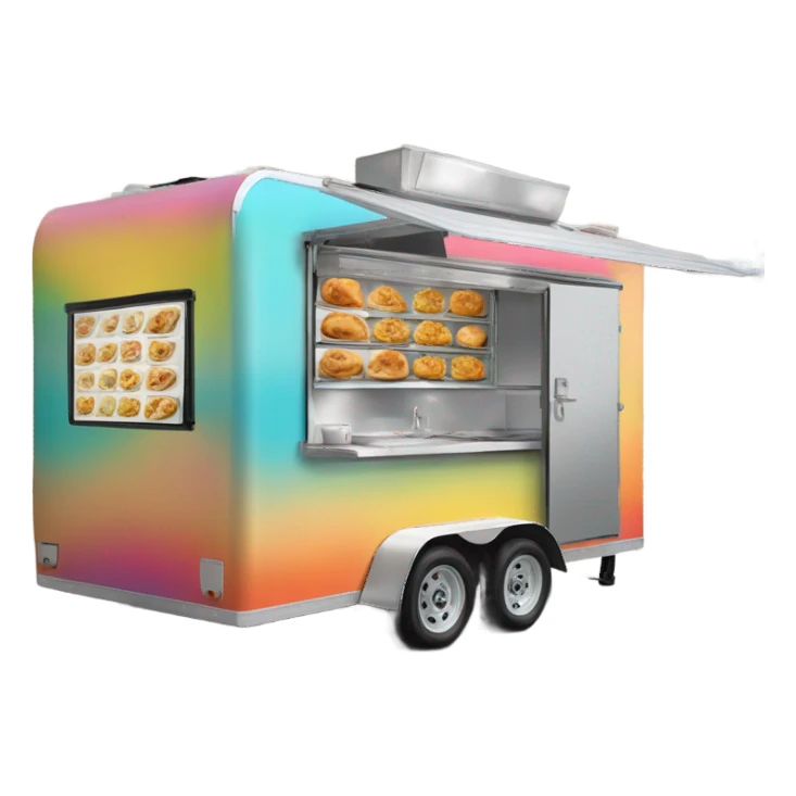Dumpling trailer  sticker