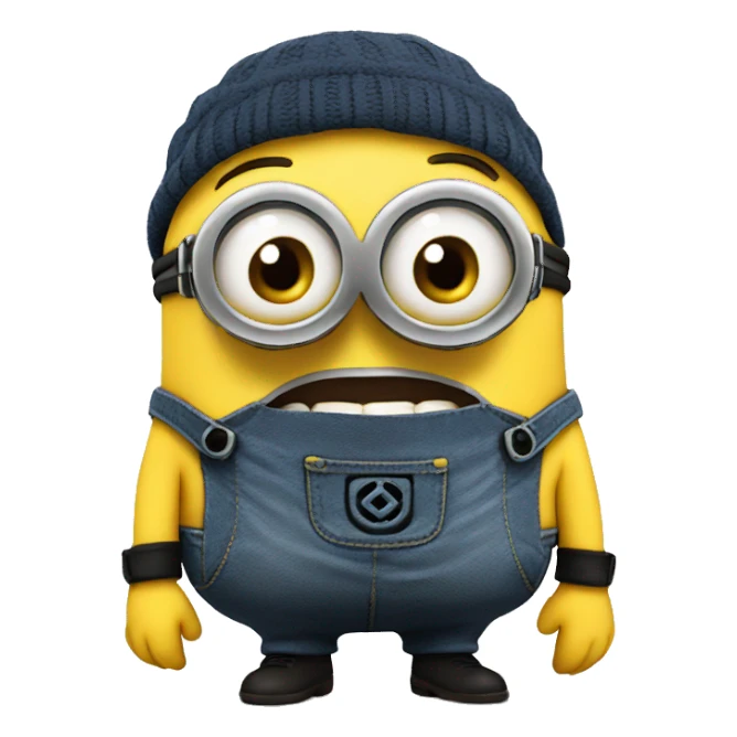 Funny minion sticker