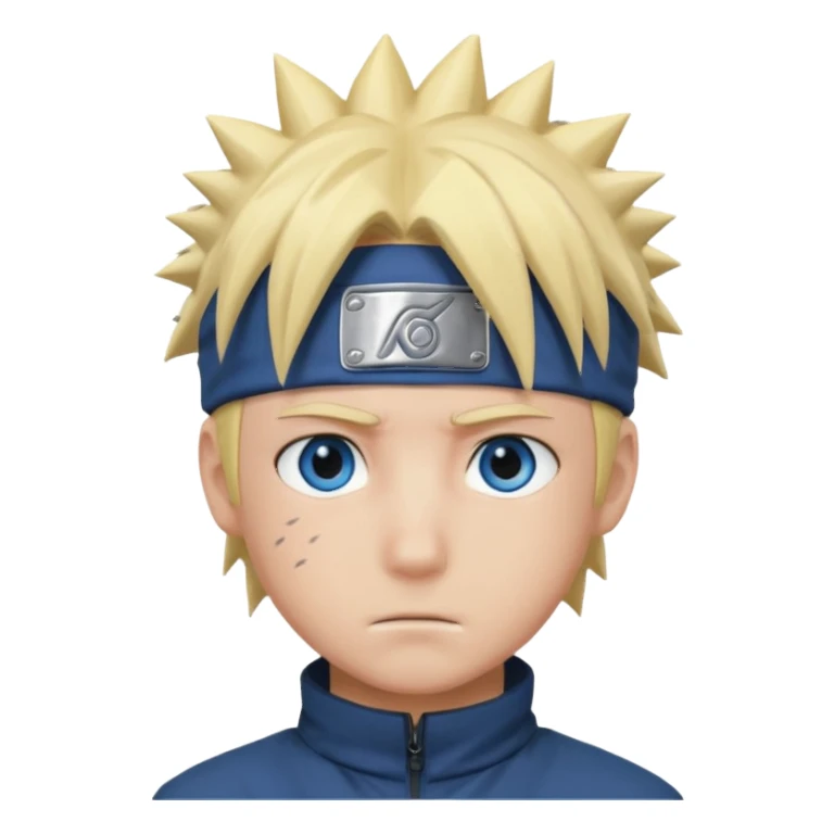 Naruto Anime style boy head sticker