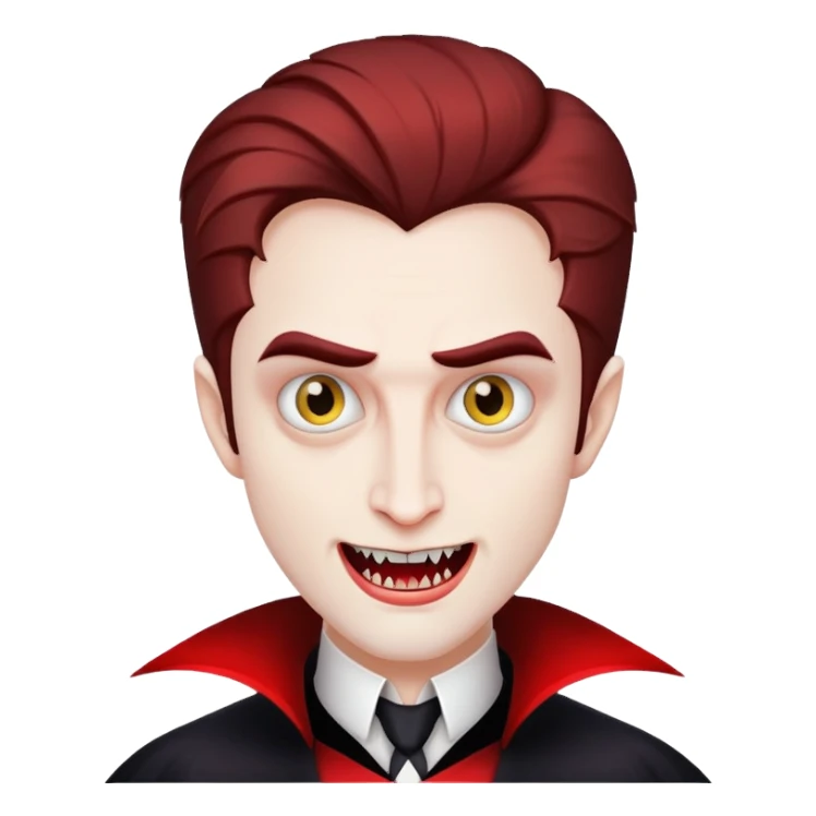 make emoji edward from twilight as dracula sticker