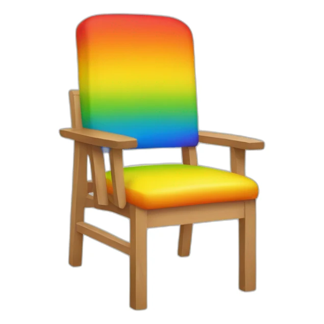 Jonathan Toews as rainbow colored chair sticker