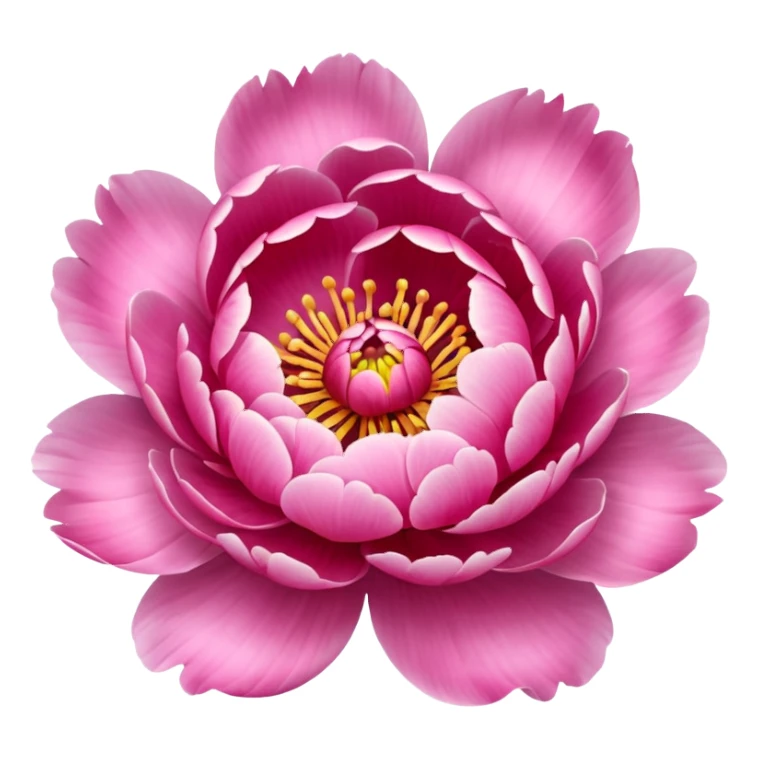Create a peony flower emoji sticker