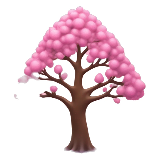 árbol de Navidad rosa con la estrella rosa  sticker