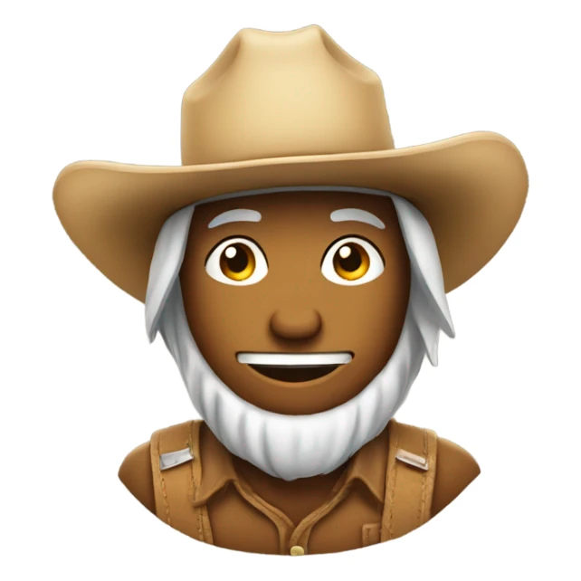 $With a cowboy hat sticker