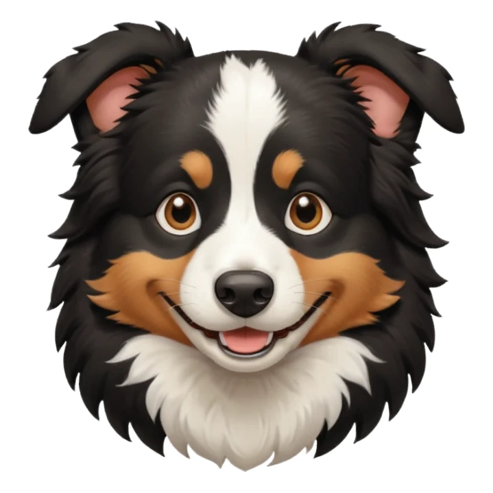 smille black bordercollie sticker
