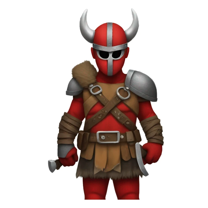 Viking costume Deadpool sticker