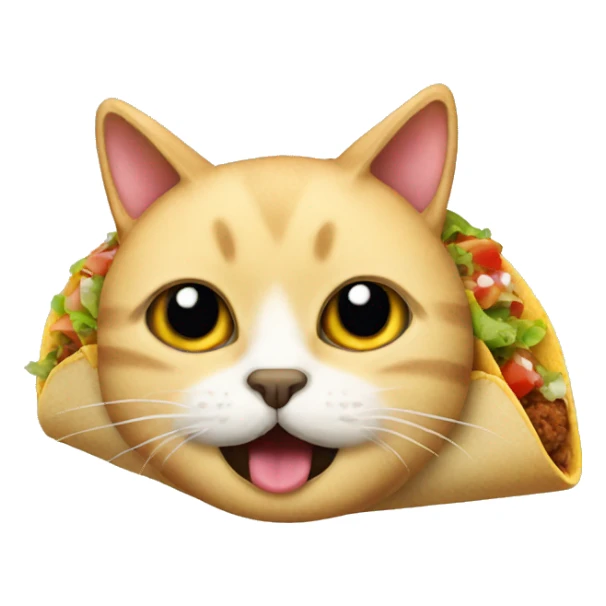 cat taco sticker