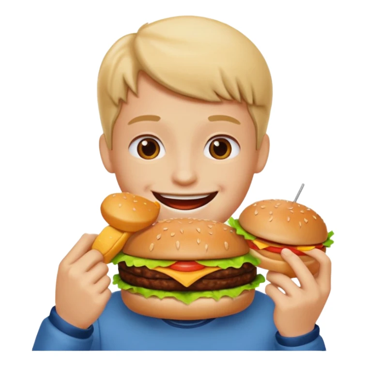 fast-food lover sticker